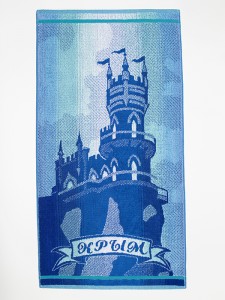 Махровое полотенце Крым-Ласточкино гнездо 4843с 