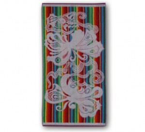 Махровое полотенце Бабочки 2218