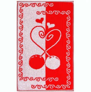 Махровое полотенце Вишенки 3132 Махровое полотенце Вишенки 3132