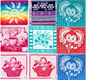 Махровые салфетки Сборные