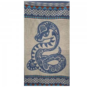 Махровое полотенце Росписная змейка 7620
