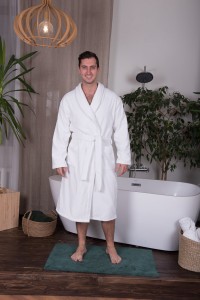 Халат банный БЕЛЫЙ махровый