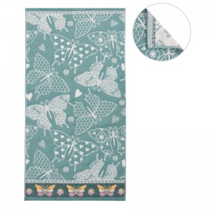 Стеганное цветы/бабочки КЛ