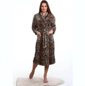 Халат женский Велсофт огурцы или леопард