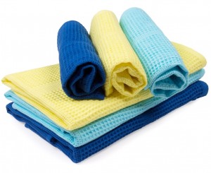 Вафельное полотенце однотонное